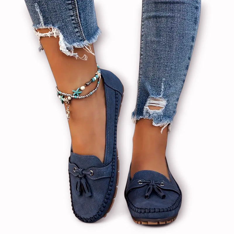 Abigail - Women’s Soft Suede Finish Moccasins