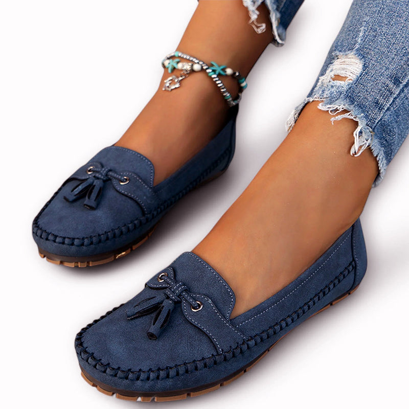 Abigail - Women’s Soft Suede Finish Moccasins