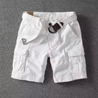 Adrian - Men’s Casual Belted Cargo Shorts