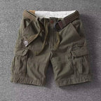 Adrian - Men’s Casual Belted Cargo Shorts