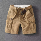Adrian - Men’s Casual Belted Cargo Shorts