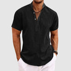 Aiden - Men’s Casual Short Sleeve Henley Shirt