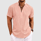 Aiden - Men’s Casual Short Sleeve Henley Shirt