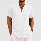 Aiden - Men’s Casual Short Sleeve Henley Shirt