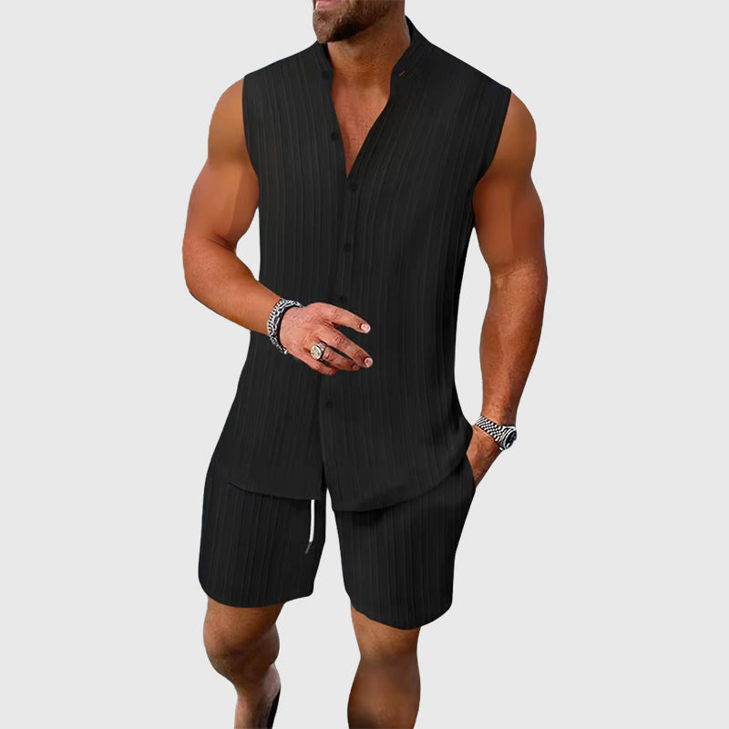 Alexander - Men’s Beachwear Sleeveless Outfit Set