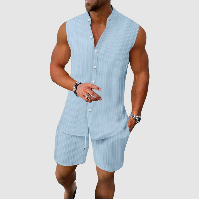 Alexander - Men’s Beachwear Sleeveless Outfit Set