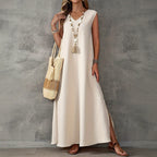 Alyssa - Women's Relaxed Sleeveless Maxi Dress