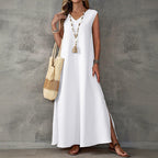 Alyssa - Women's Relaxed Sleeveless Maxi Dress