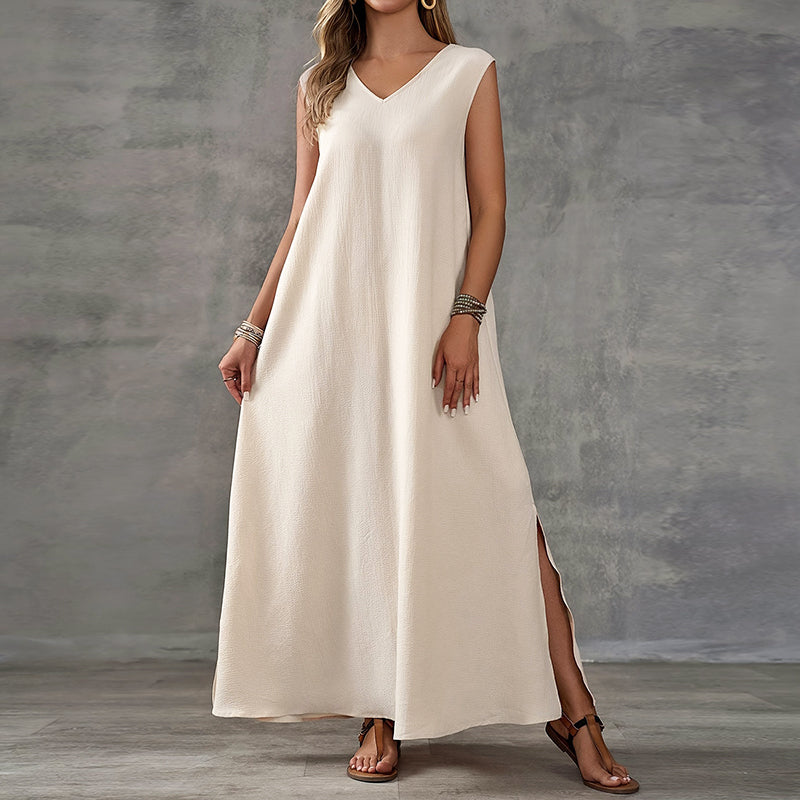Alyssa - Women's Relaxed Sleeveless Maxi Dress