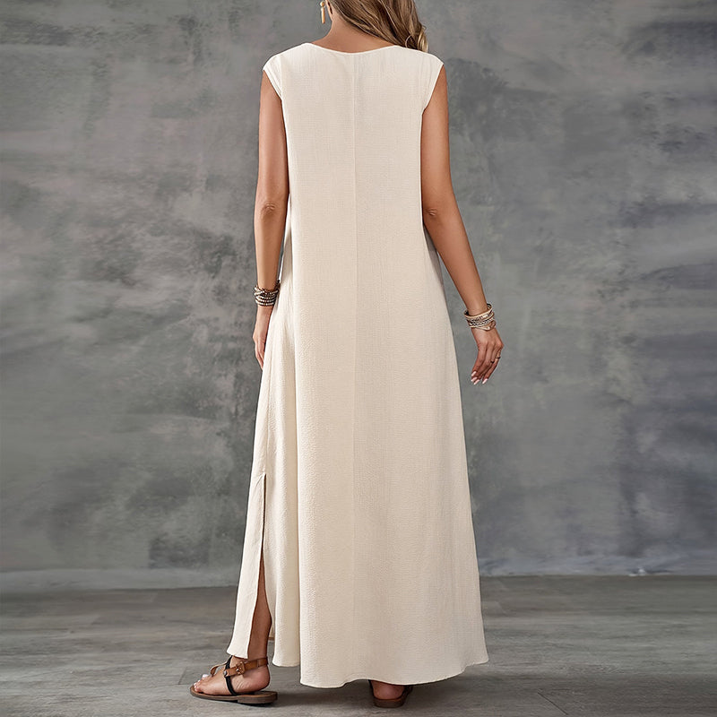 Alyssa - Women's Relaxed Sleeveless Maxi Dress