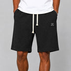 Andrew - Men's Textured Drawstring Casual Shorts