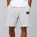 Andrew - Men's Textured Drawstring Casual Shorts