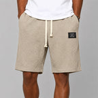 Andrew - Men's Textured Drawstring Casual Shorts