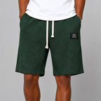 Andrew - Men's Textured Drawstring Casual Shorts