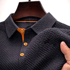 Anthony - Men’s Textured Short Sleeve Polo Shirt