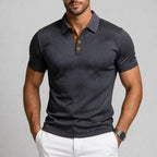 Anthony - Men’s Textured Short Sleeve Polo Shirt