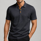 Anthony - Men’s Textured Short Sleeve Polo Shirt