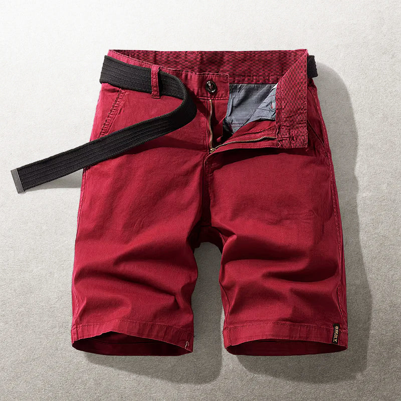 Anthony - Men’s Cotton Belted Chino Shorts