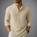 Arthur - Men’s Breathable Relaxed Fit Henley Shirt