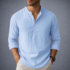 Arthur - Men’s Breathable Relaxed Fit Henley Shirt