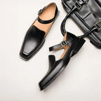 Bernard - Men’s Sleek Leather Buckle Loafers