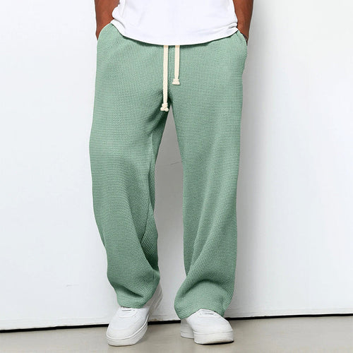 Blake - Men's Waffle Knit Wide Leg Pants