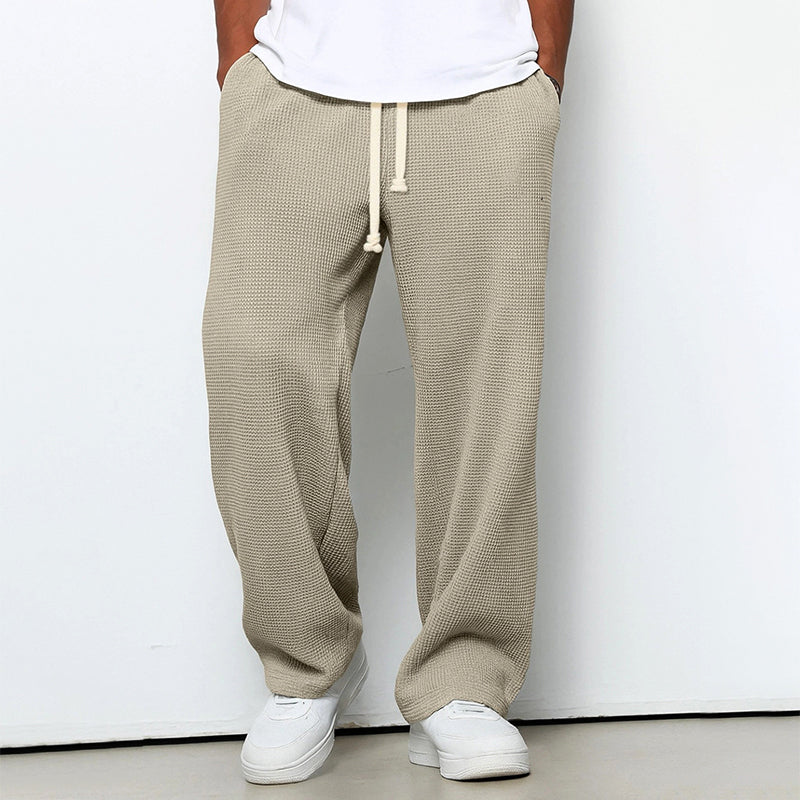 Blake - Men's Waffle Knit Wide Leg Pants
