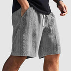 Brady - Men's Geometric Knit Drawstring Shorts