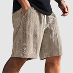 Brady - Men's Geometric Knit Drawstring Shorts