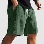 Brady - Men's Geometric Knit Drawstring Shorts