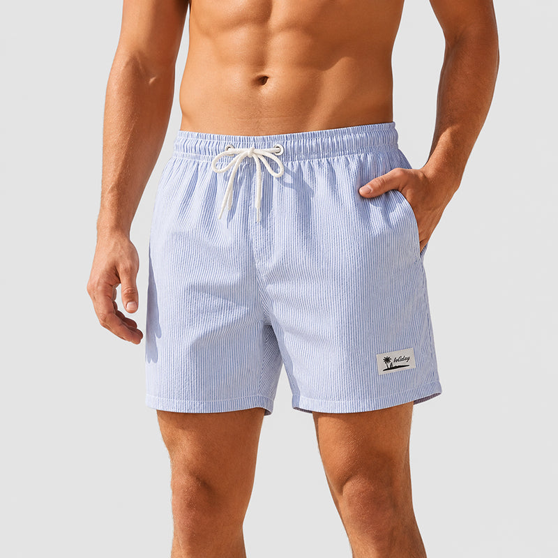 Brayden - Men's Striped Quick-Dry Swim Shorts
