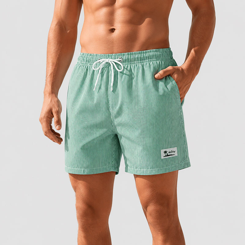 Brayden - Men's Striped Quick-Dry Swim Shorts