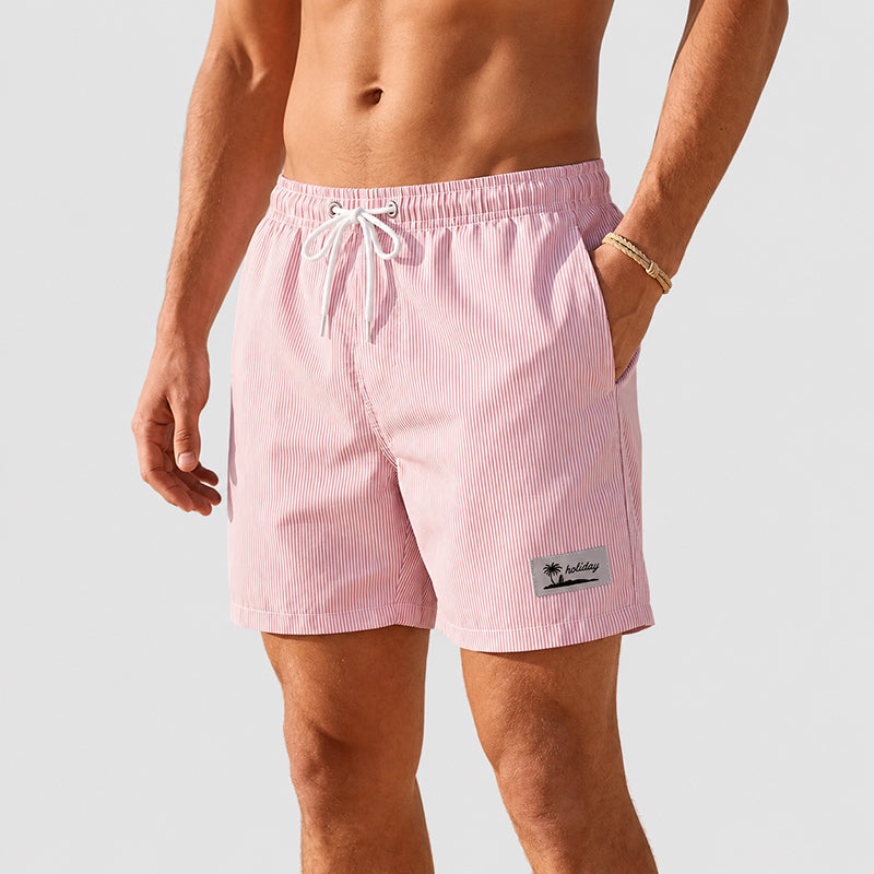 Brayden - Men's Striped Quick-Dry Swim Shorts