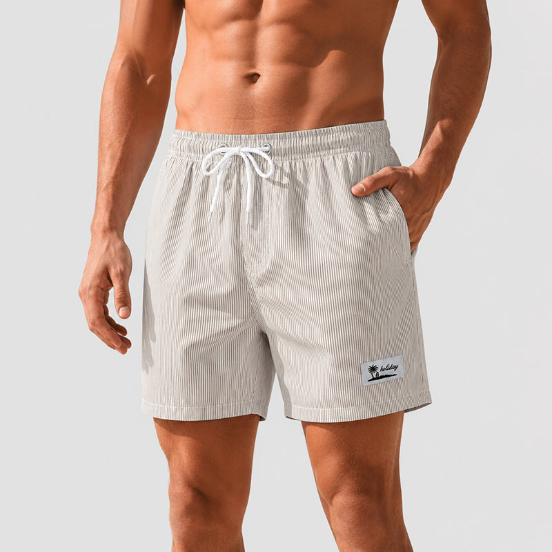 Brayden - Men's Striped Quick-Dry Swim Shorts