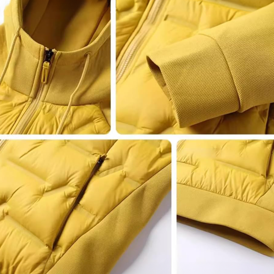 Brennan - Men's Quilted Puffer Jacket with Drawstring Hood