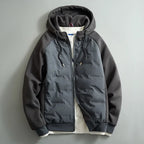 Brennan - Men's Quilted Puffer Jacket with Drawstring Hood