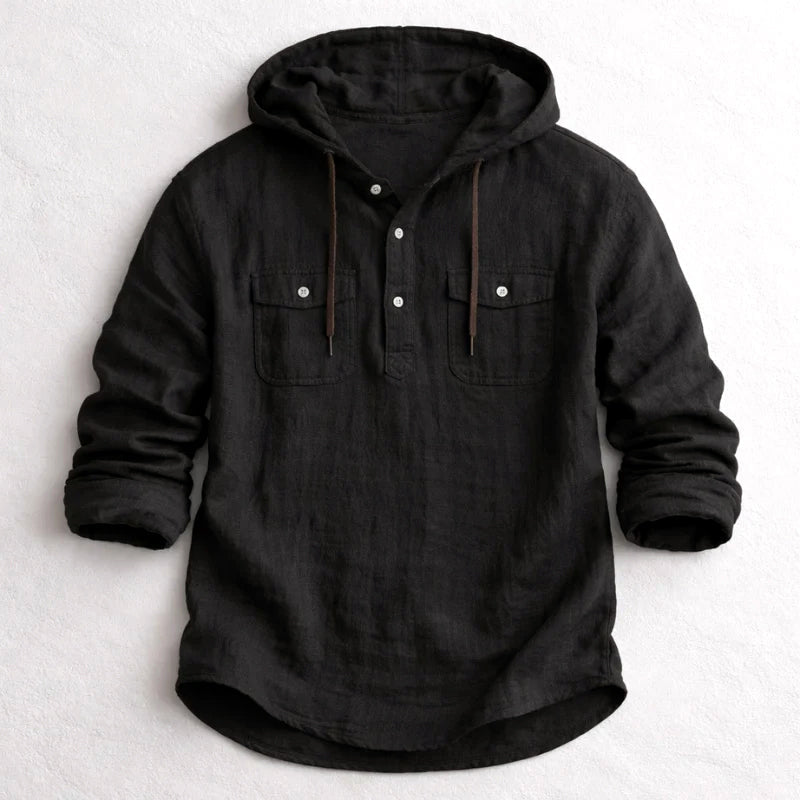 Caleb - Men’s Casual Long Sleeve Cotton Hoodie