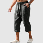 Caleb - Men's Drawstring Cropped Lounge Pants