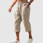 Caleb - Men's Drawstring Cropped Lounge Pants