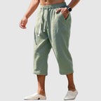 Caleb - Men's Drawstring Cropped Lounge Pants