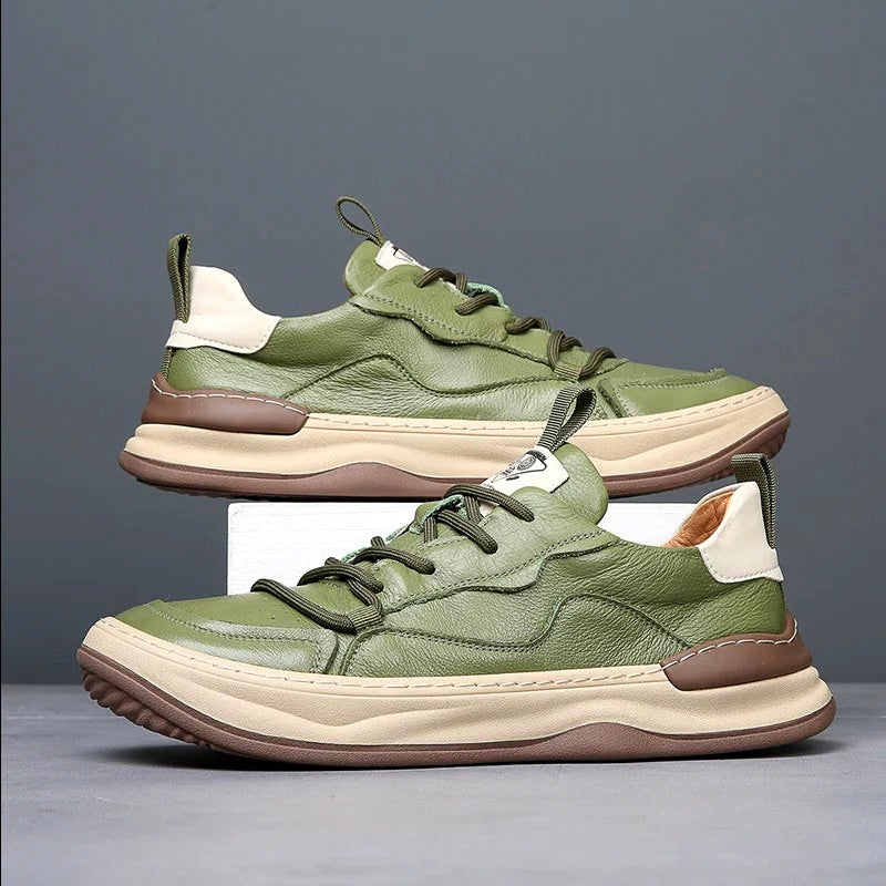 Callum - Genuine Leather Low-Top Sneakers