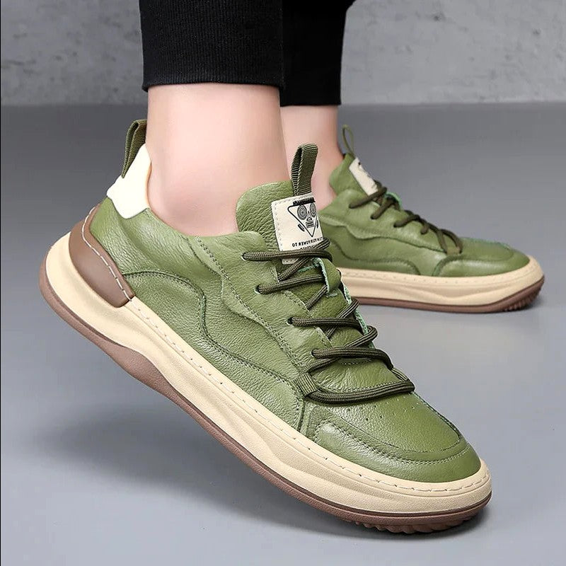 Callum - Genuine Leather Low-Top Sneakers