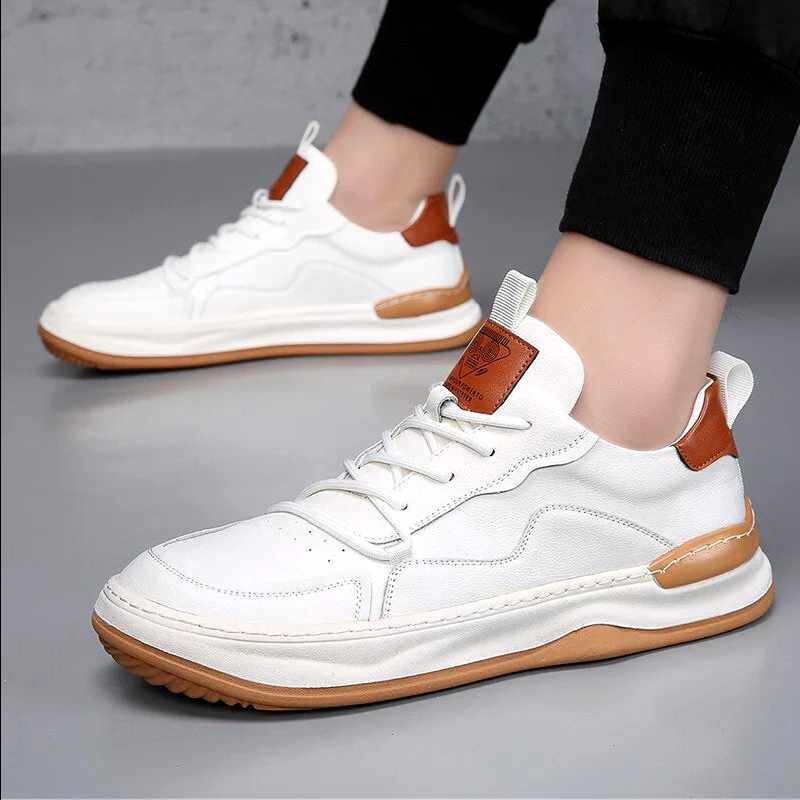 Callum - Genuine Leather Low-Top Sneakers