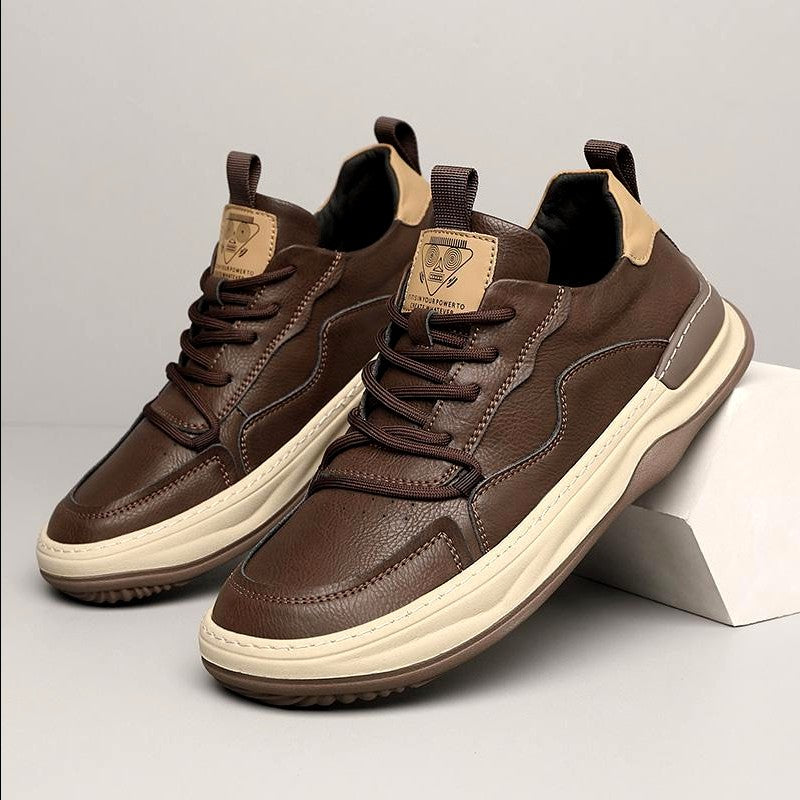 Callum - Genuine Leather Low-Top Sneakers
