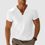 Calvin - Men’s Slim Fit V-Neck Henley Shirt