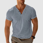Calvin - Men’s Slim Fit V-Neck Henley Shirt