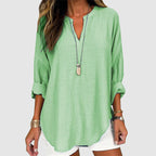 Carmen - Women’s Lightweight V-Neck Tunic Blouse