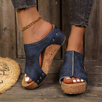 Caroline - Women’s Classic Studded Platform Sandals