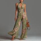 Celeste - Women’s Pleated Wide Leg Jumpsuit
