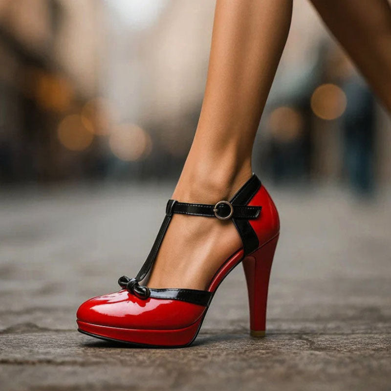 Charlotte - Women’s Chic Bow Accent Heels
